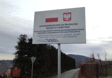 Kolejne drogi zniszczone podczas ubiegłorocznej powodzi odbudowane