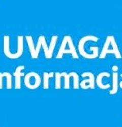 Ważna informacja dotycząca zbiórki darów