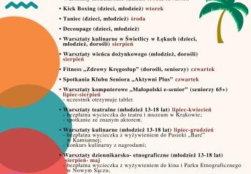 Zajęcia wakacyjne w Centrum Kultury