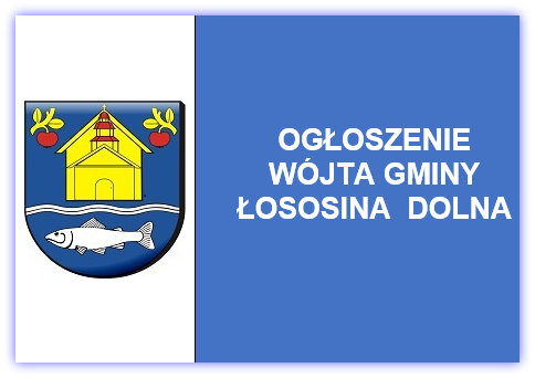 Ogłoszenie Wójta Gminy Łososina Dolna o wyłożeniu do publicznego wglądu projektu zmiany MPZP Gminy Łososina Dolna