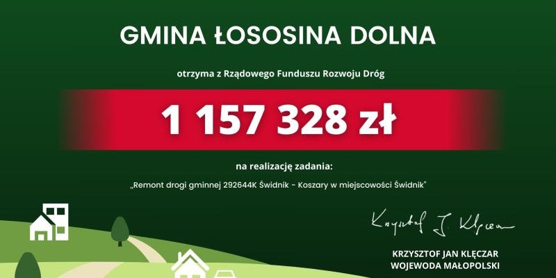 Przetarg na remont drogi Świdnik - Koszary ogłoszony