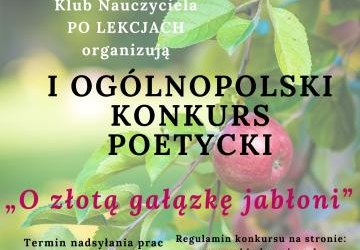 Ogólnopolski Konkurs Poetycki o „Złotą gałązkę jabłoni”