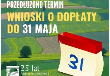 Przedłużono termin Wniosków o Dopłaty