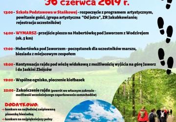 Rajd pieszy Stańkowa – Jaworz z biesiadą przy ognisku