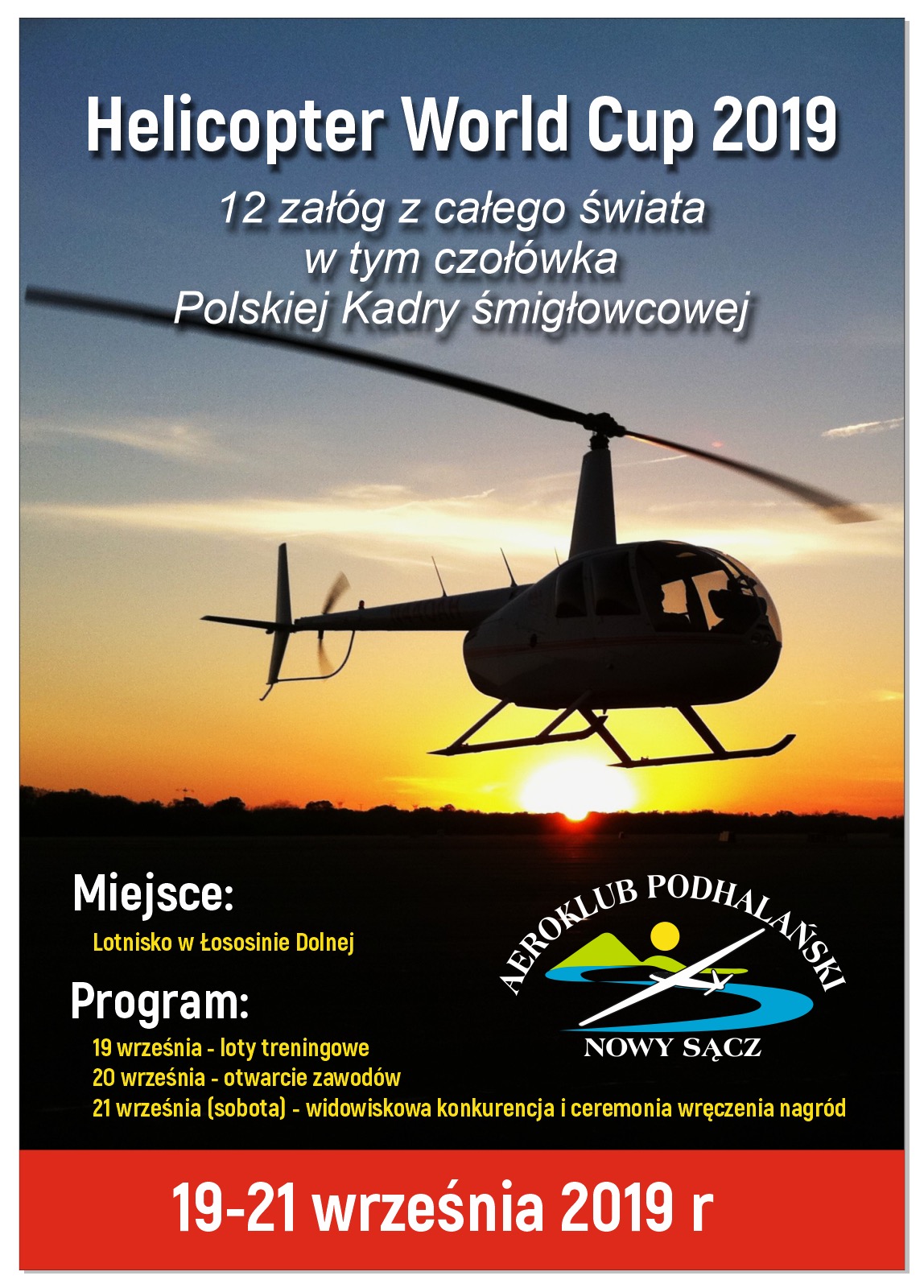 Aeroklub Podhalański w Łososinie Dolnej  ZAPRASZA