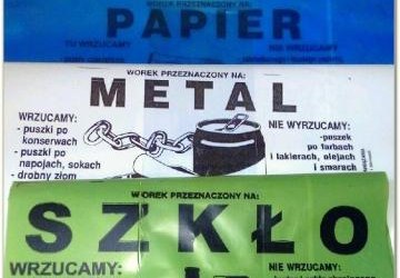 Odbiór worków na odpady komunalne w Urzędzie Gminy