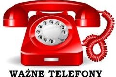Ważne telefony kontaktowe