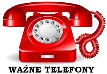 Ważne telefony kontaktowe