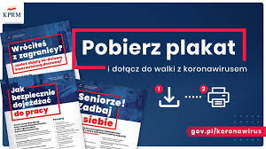 Podstawowe zasady bezpieczeństwa w walce z koronawirusem - PLAKAT